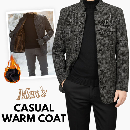 🔥40% popusta + Besplatna dostava🔥【40-90kg】Muški zimski kaput od vunenog materijala, protivvjetar, topao, elegantan i visokokvalitetan