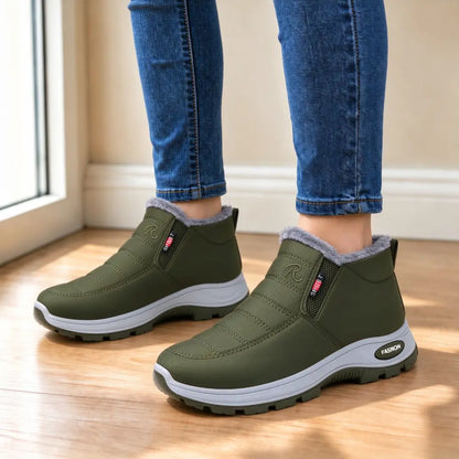 🔥【35 – 47】Ženska zimska obuća za starije osobe – izolirane, debele čizme za snijeg na navlačenje, veliki brojevi, prikladne za unutarnju i vanjsku upotrebu